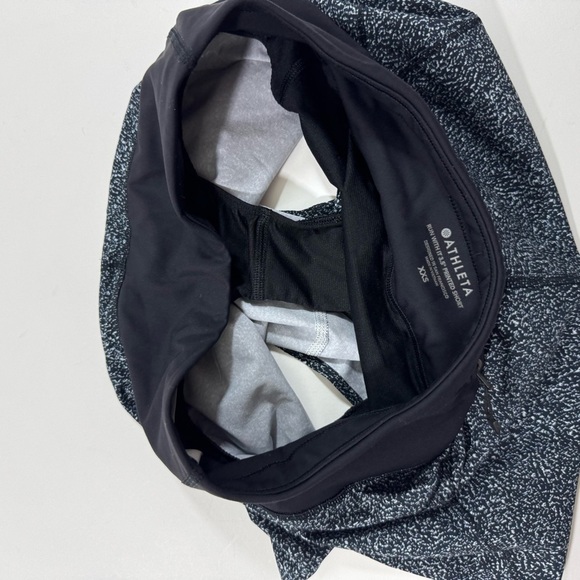 Athleta Run With It Shorts 3.5 Inseam Black Static Size XXS Lined - Picture 3 of 8